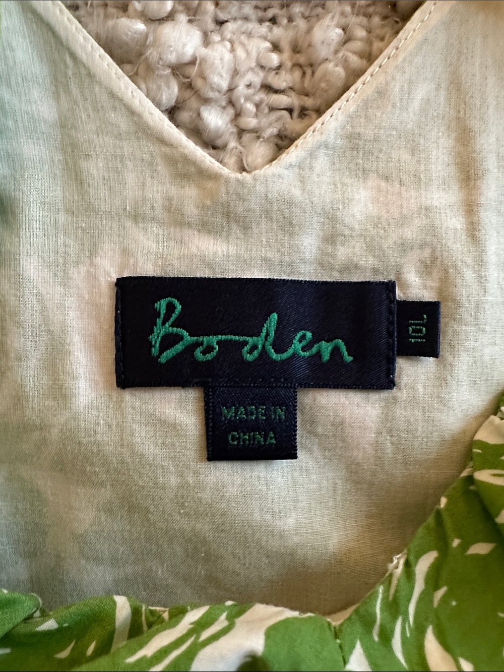 Boden Lime Green Floral Sundress - Picture 2 of 7